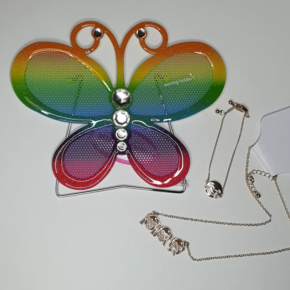 Butterfly Earring Stand and Necklace & Bracelet Combo Deal